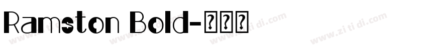Ramston Bold字体转换